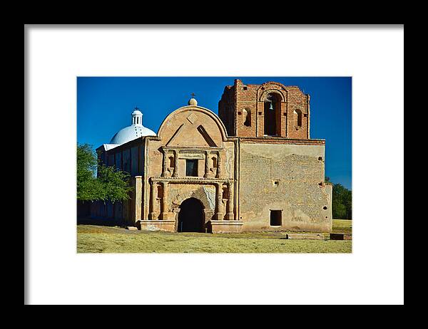 Arizona Framed Print featuring the photograph San Jose de Tumacacori by Richard Gehlbach