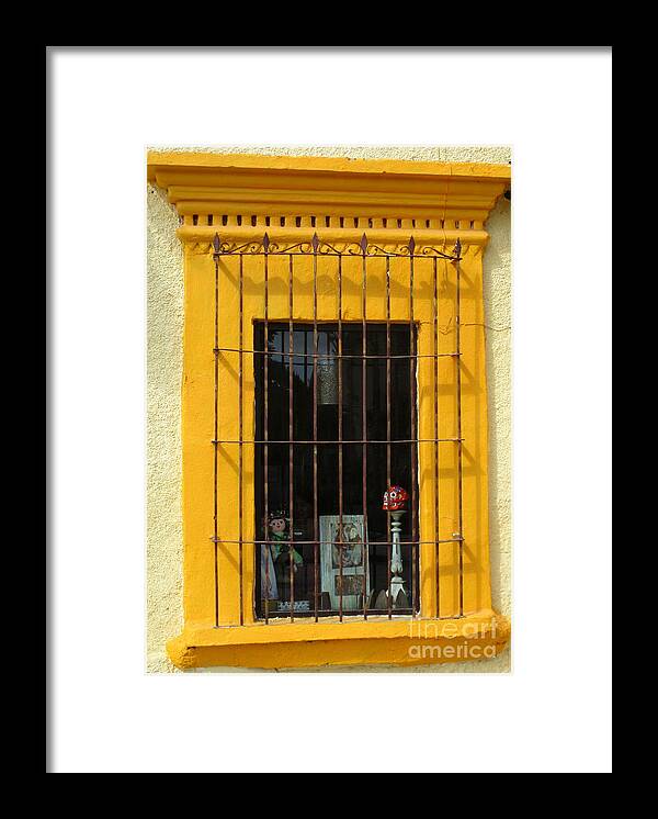 San Jose Del Cabo Framed Print featuring the photograph San Jose Del Cabo Window 3 by Randall Weidner