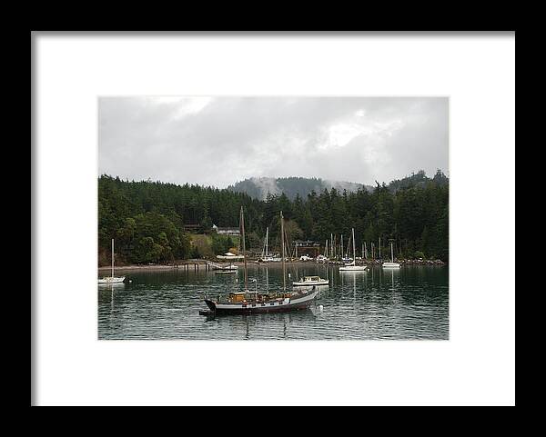 Boats Framed Print featuring the photograph San Juan - Orcas Island by Carol Eliassen