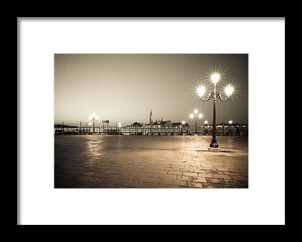 Venice Framed Print featuring the photograph San Marco Square in Venice by Lev Kaytsner