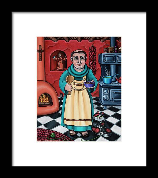 San Pascual Framed Print featuring the painting San Pascual Paschal by Victoria De Almeida