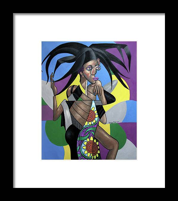 Sanaa Framed Print featuring the painting Sanaa by Anthony Falbo