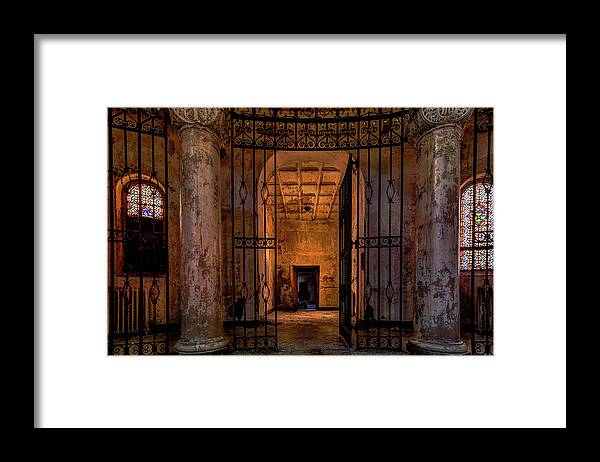 Abandoned Framed Print featuring the photograph Sanctuary by John Hoey
