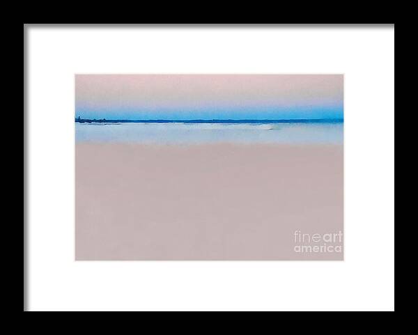 Water Framed Print featuring the photograph Sand and Sea by Andrea Kollo