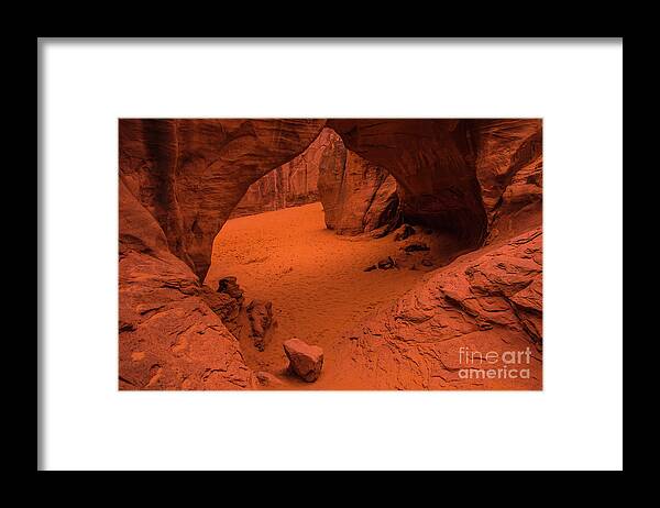 Utah Framed Print featuring the photograph Sand Dune Arch - Arches National Park - Utah by Gary Whitton