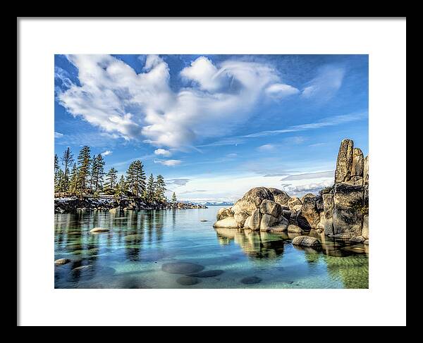 Lake Framed Print featuring the photograph Sand Harbor Morning by Martin Gollery