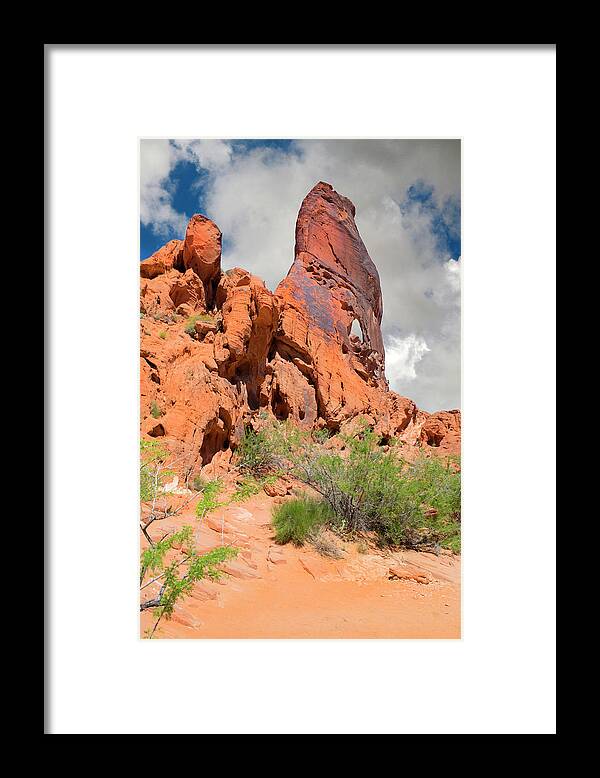 Sand Stone Monolith Valley Of Fire Framed Print featuring the photograph Sand Stone Monolith Valley Of Fire by Frank Wilson