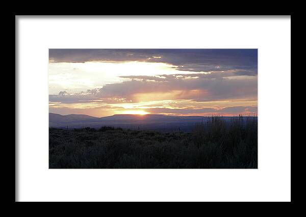 Sunset Framed Print featuring the photograph Sand Wash Basin Sunsett by WildHerdz