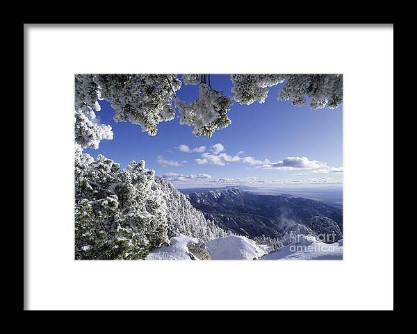 Sandia Mountain Wilderness Area Framed Print featuring the photograph Sandia Mountain Wilderness- New Mexico by Kevin Shields