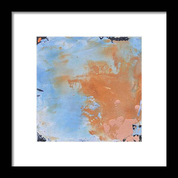 Abstract Framed Print featuring the painting SandTile AM214123 by Eduard Meinema