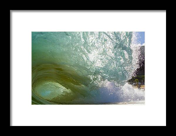Hawaii Framed Print featuring the photograph Sandy's Power 5 by Chris and Wally Rivera