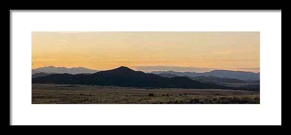 Sangre Framed Print featuring the photograph Sangre de Cristo Sunset 2 by Aaron Spong