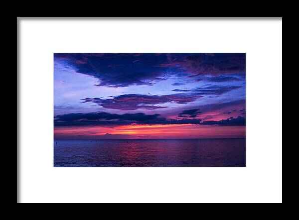 Sanibel Framed Print featuring the photograph Sanibel Sunset by Robert McKay Jones