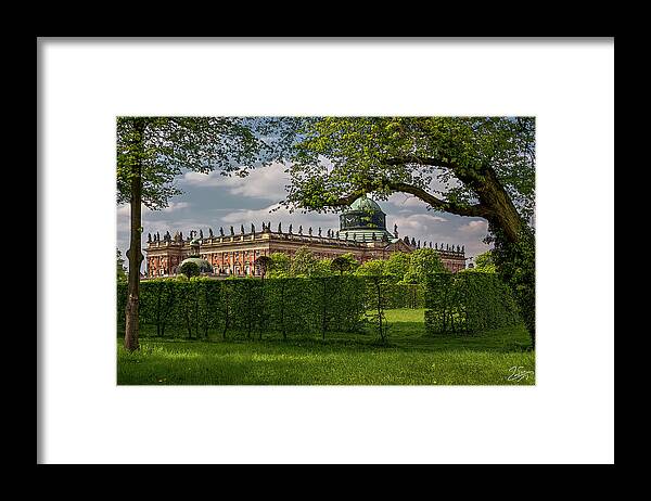 Endre Framed Print featuring the photograph Sans Souci Main Castle by Endre Balogh