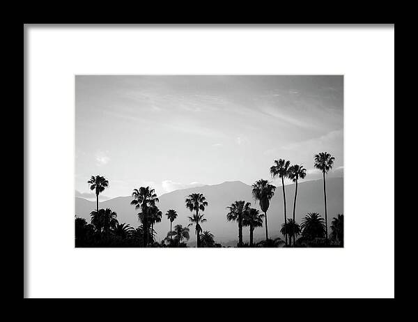 Sunset Framed Print featuring the photograph Santa Barbara I BW by David Gordon
