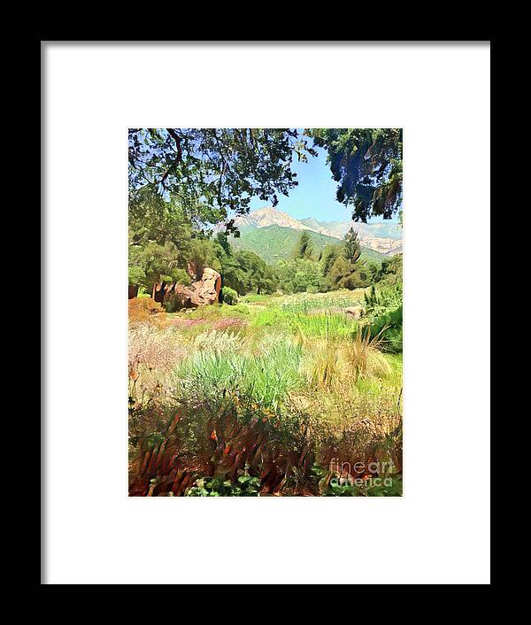 Santa Barbara Framed Print featuring the digital art Santa Barbara Summer by Jackie MacNair