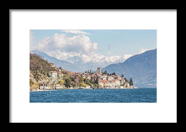 Como Framed Print featuring the photograph Santa Maria Rezzonico, Lombardy, Italy by Pavel Melnikov