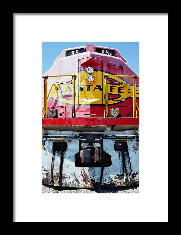 Barstow Framed Print featuring the photograph Sante Fe Railway by Kyle Hanson