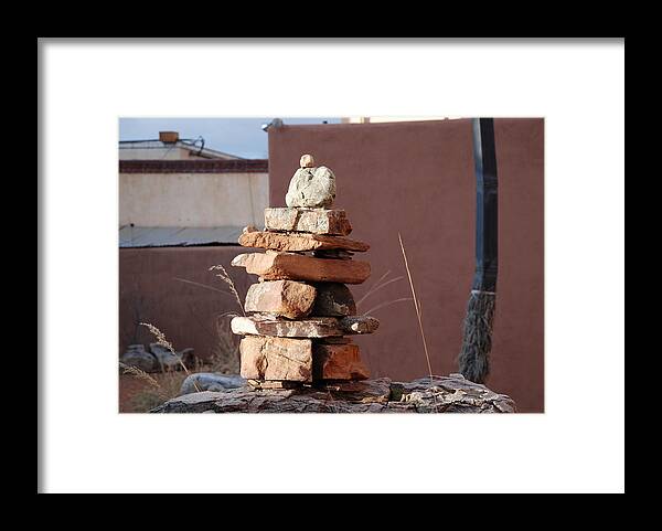 Pop Art Framed Print featuring the photograph Sante Fe Rocks by Rob Hans