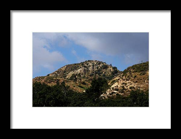 Landscape Framed Print featuring the photograph Santiago Canyon by Cheryl Day