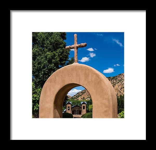 Adobe Framed Print featuring the photograph Santuario de Chimayo by Paul LeSage