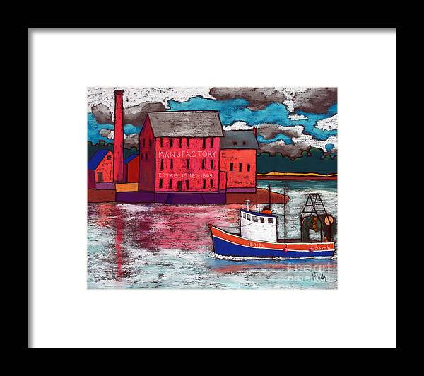 Landmark Framed Print featuring the painting Sarah by David Hinds