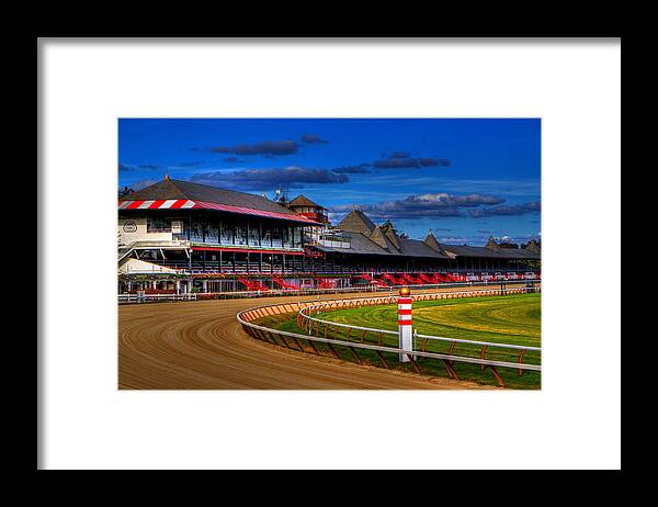 Saratoga Framed Print featuring the photograph Saratoga Race Track by Don Nieman