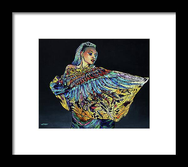 Woman Framed Print featuring the painting Sarina by Arleana Holtzmann