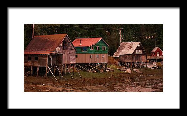 Alaska Framed Print featuring the photograph Satellite Village by Helen Carson