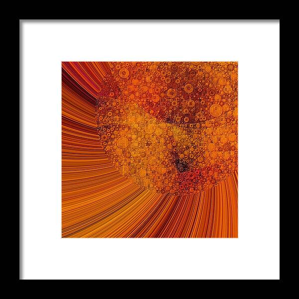 Sun Framed Print featuring the digital art Saturated in Sun Rays by Susan Maxwell Schmidt