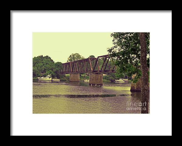 River Framed Print featuring the photograph Savannah River In Augusta by Lydia Holly
