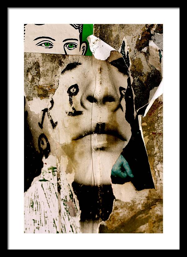 Abstract Framed Print featuring the photograph Saving Face by Amber Abbott