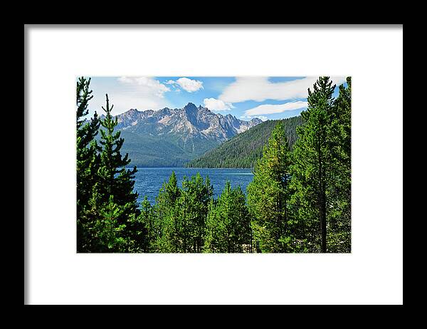 Sawtooth Mountains Framed Print featuring the photograph Sawtooth Serenity II by Greg Norrell