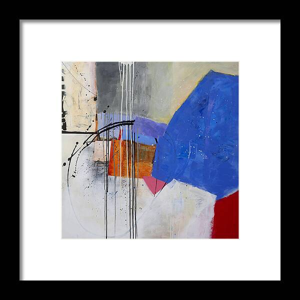 Abstract Art Framed Print featuring the painting Scaled Up 1 by Jane Davies