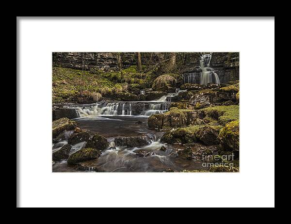 Scar Hill Falls Framed Print featuring the photograph Scar Hill Falls by Sandra Cockayne ADPS