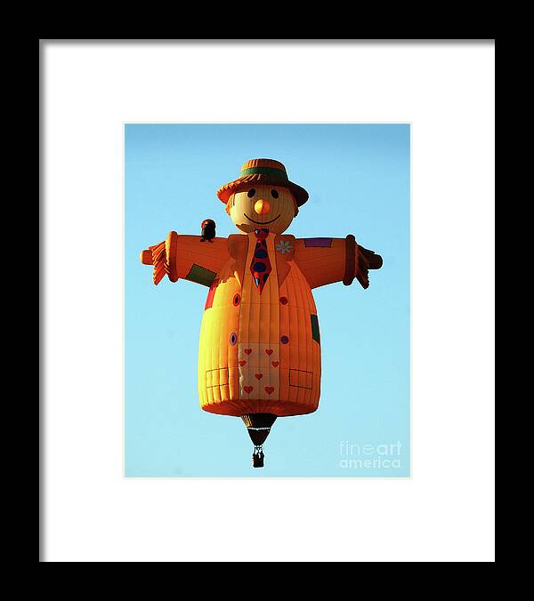 Diane Berry Framed Print featuring the photograph Scarecrow Balloon by Diane E Berry