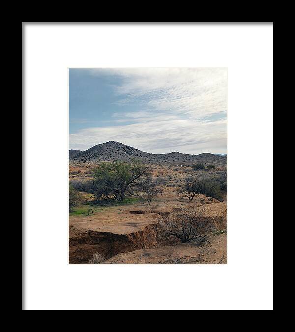 Agua Fria Framed Print featuring the photograph Scarred Earth by Gordon Beck