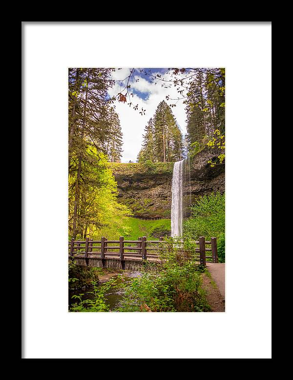 Waterfalls Framed Print featuring the photograph Scenic Waterfalls by Jerry Cahill