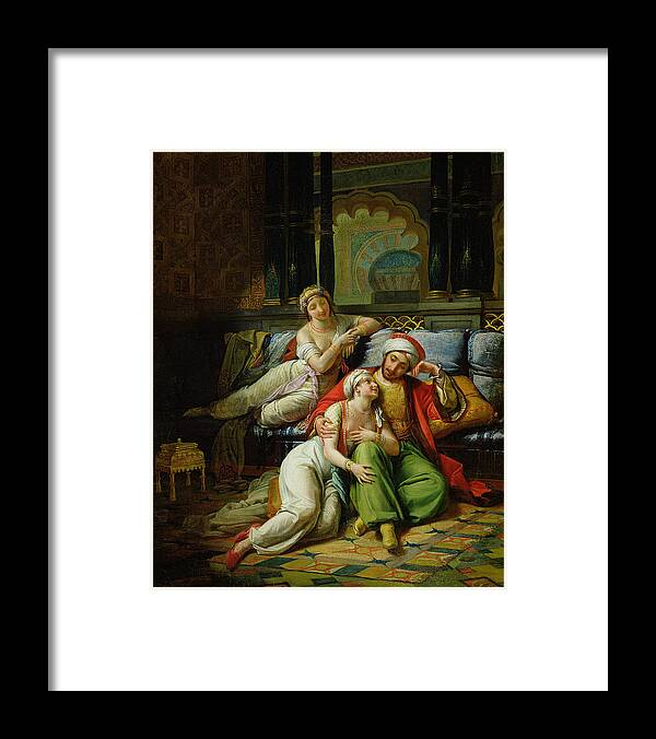 Scheherazade Framed Print featuring the painting Scheherazade by Paul Emile Detouche