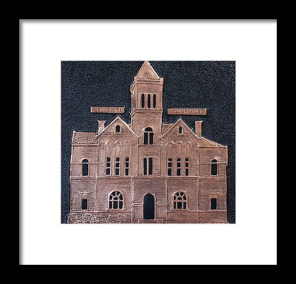 Schley Framed Print featuring the photograph Schley County, Georgia Courthouse by Jerry Battle