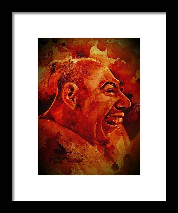 Schlitzie Framed Print featuring the painting Schlitzie / Pinhead by Ryan Almighty