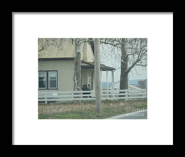 Amish Framed Print featuring the photograph School Time Fun by Christine Clark