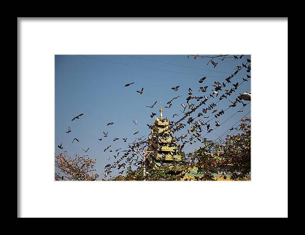  Framed Print featuring the photograph Schwedagon Pagoda IIII by Erika Gentry