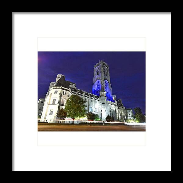 Naptown Framed Print featuring the photograph Scottish Rite Cathedral Downtown by David Haskett II