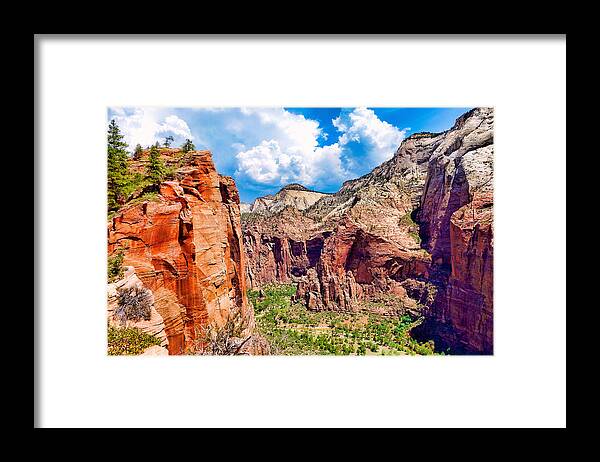 Scout's Lookout Framed Print featuring the photograph Scout's Lookout View 1 by Robert Meyers-Lussier
