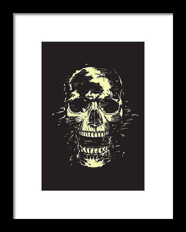 Skull Framed Print featuring the mixed media Scream by Balazs Solti