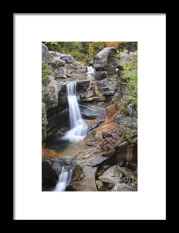 Nature Framed Print featuring the photograph Screw Auger Falls - Maine by Erin Paul Donovan