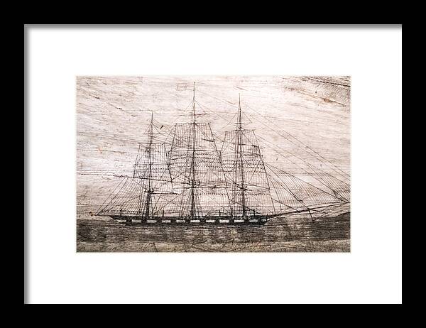 District Of Columbia Framed Print featuring the photograph Scrimshaw Whale Panbone by SR Green