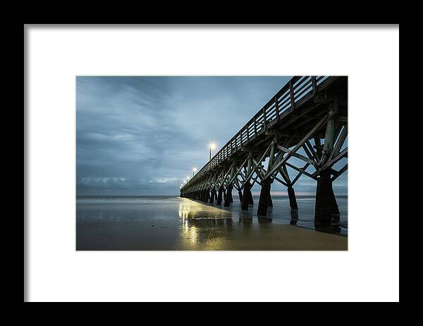 Sea Cabin Framed Print featuring the photograph Sea Cabin Pier by Ivo Kerssemakers