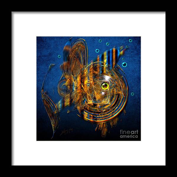 Sea Framed Print featuring the painting Sea fish by Alexa Szlavics